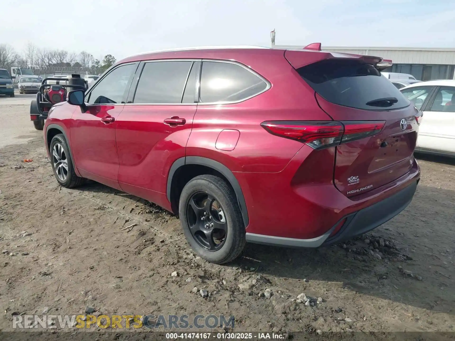 3 Фотография поврежденного автомобиля 5TDGZRAH0MS032592 TOYOTA HIGHLANDER 2021
