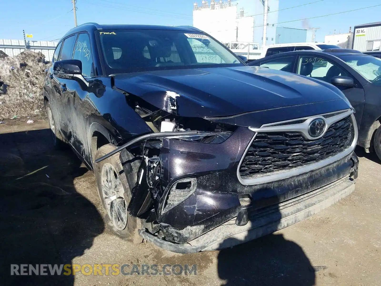 1 fotografías del automóvil dañado 5TDGZRAH0MS041132 TOYOTA HIGHLANDER 2021