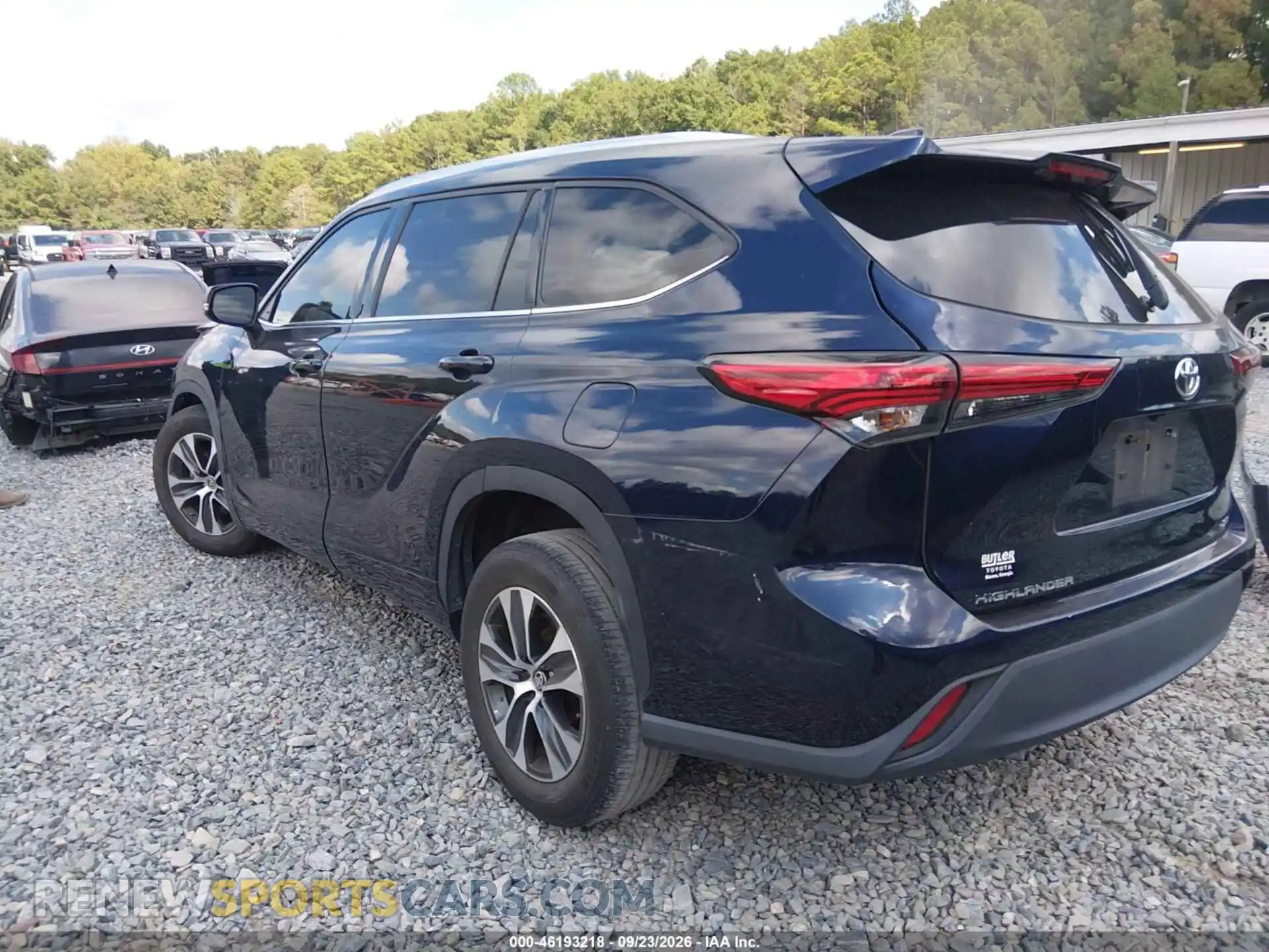 3 fotografías del automóvil dañado 5TDGZRAH0MS051059 TOYOTA HIGHLANDER 2021