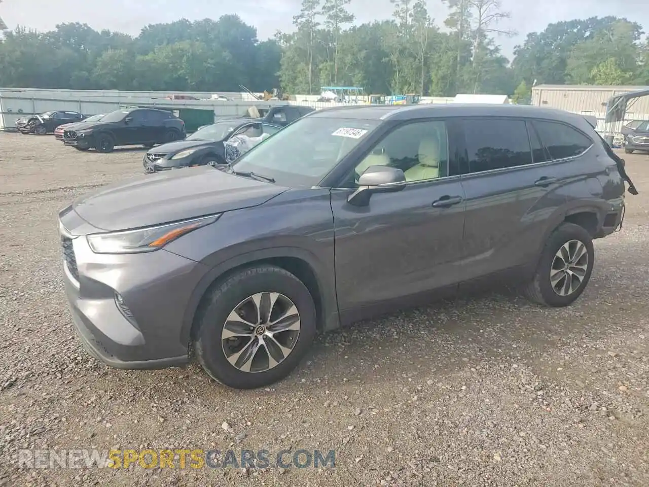 1 Photograph of a damaged car 5TDGZRAH0MS051353 TOYOTA HIGHLANDER 2021