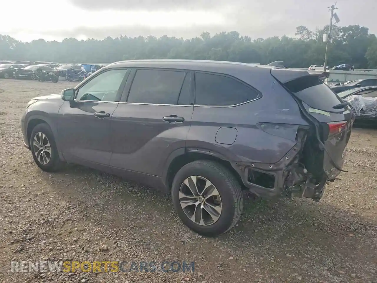 2 Photograph of a damaged car 5TDGZRAH0MS051353 TOYOTA HIGHLANDER 2021