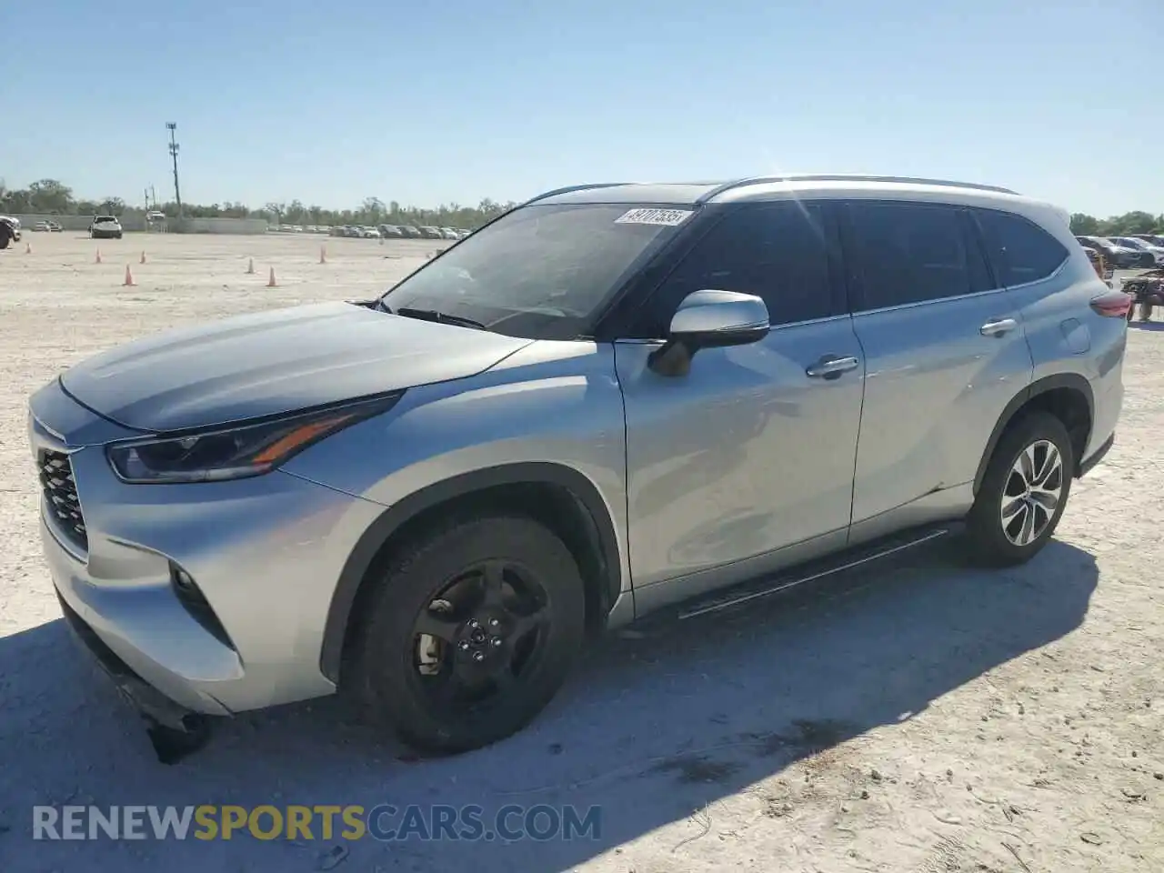1 Photograph of a damaged car 5TDGZRAH0MS537502 TOYOTA HIGHLANDER 2021