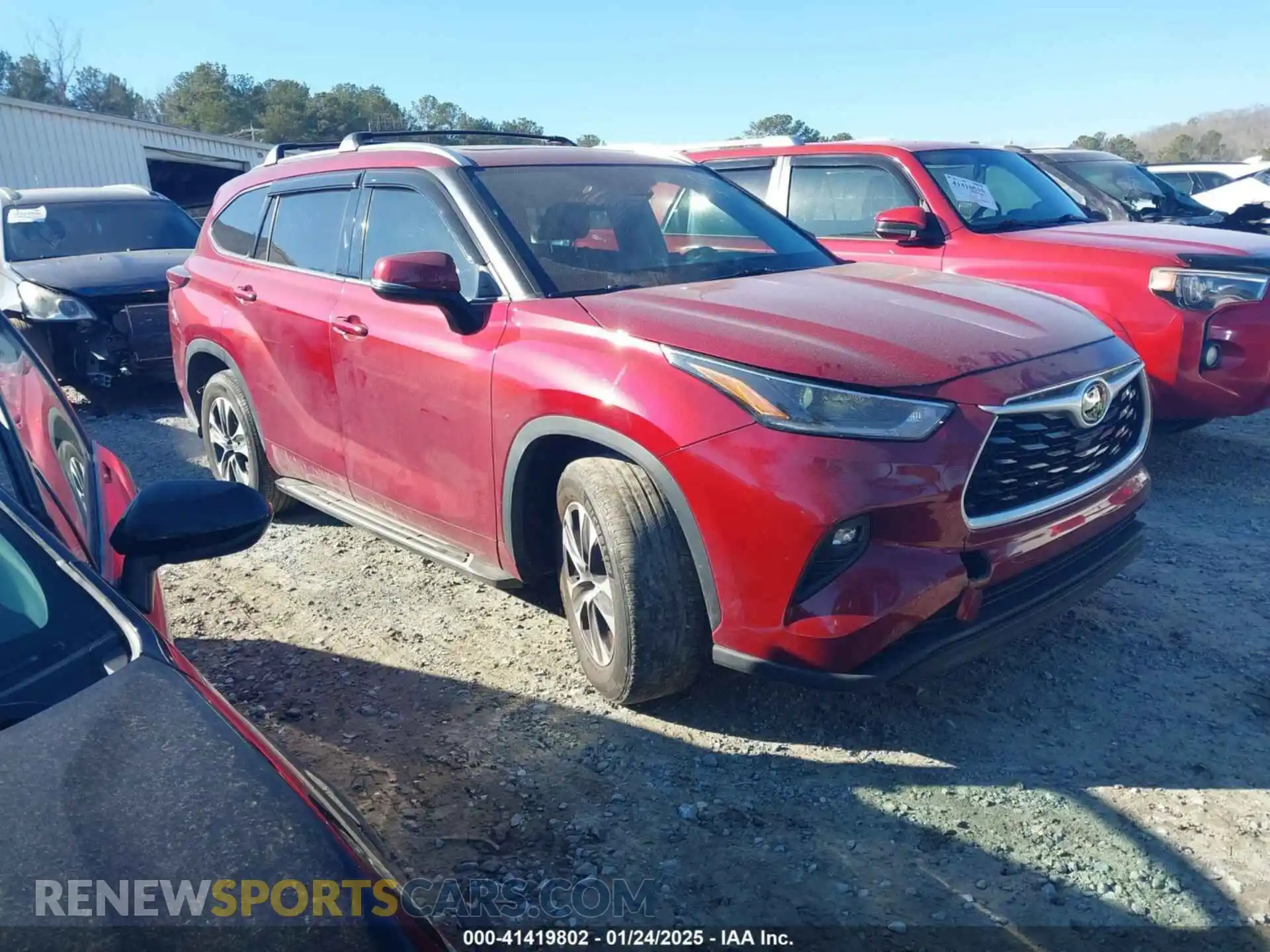 1 Photograph of a damaged car 5TDGZRAH1MS086225 TOYOTA HIGHLANDER 2021