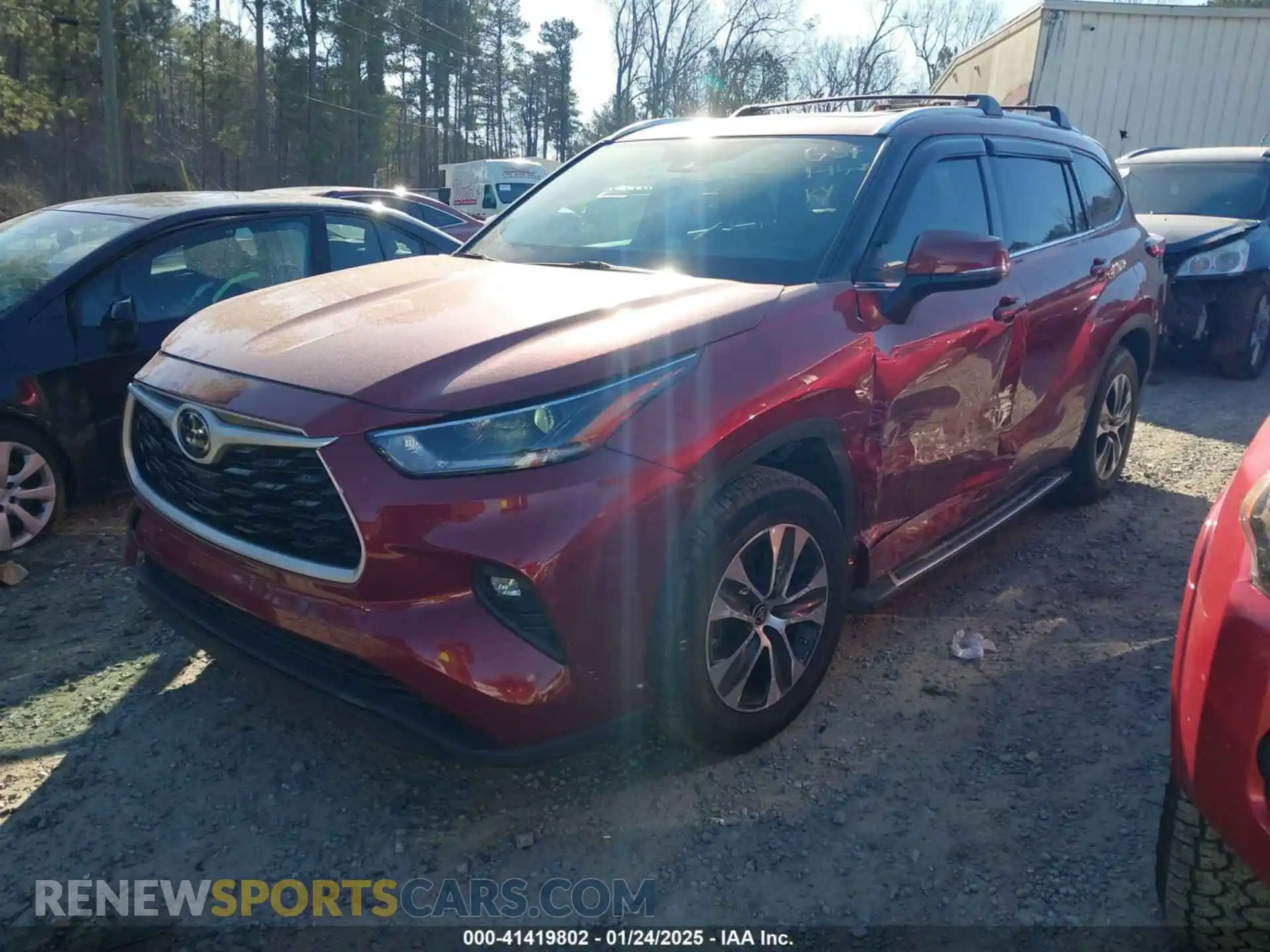 2 Photograph of a damaged car 5TDGZRAH1MS086225 TOYOTA HIGHLANDER 2021