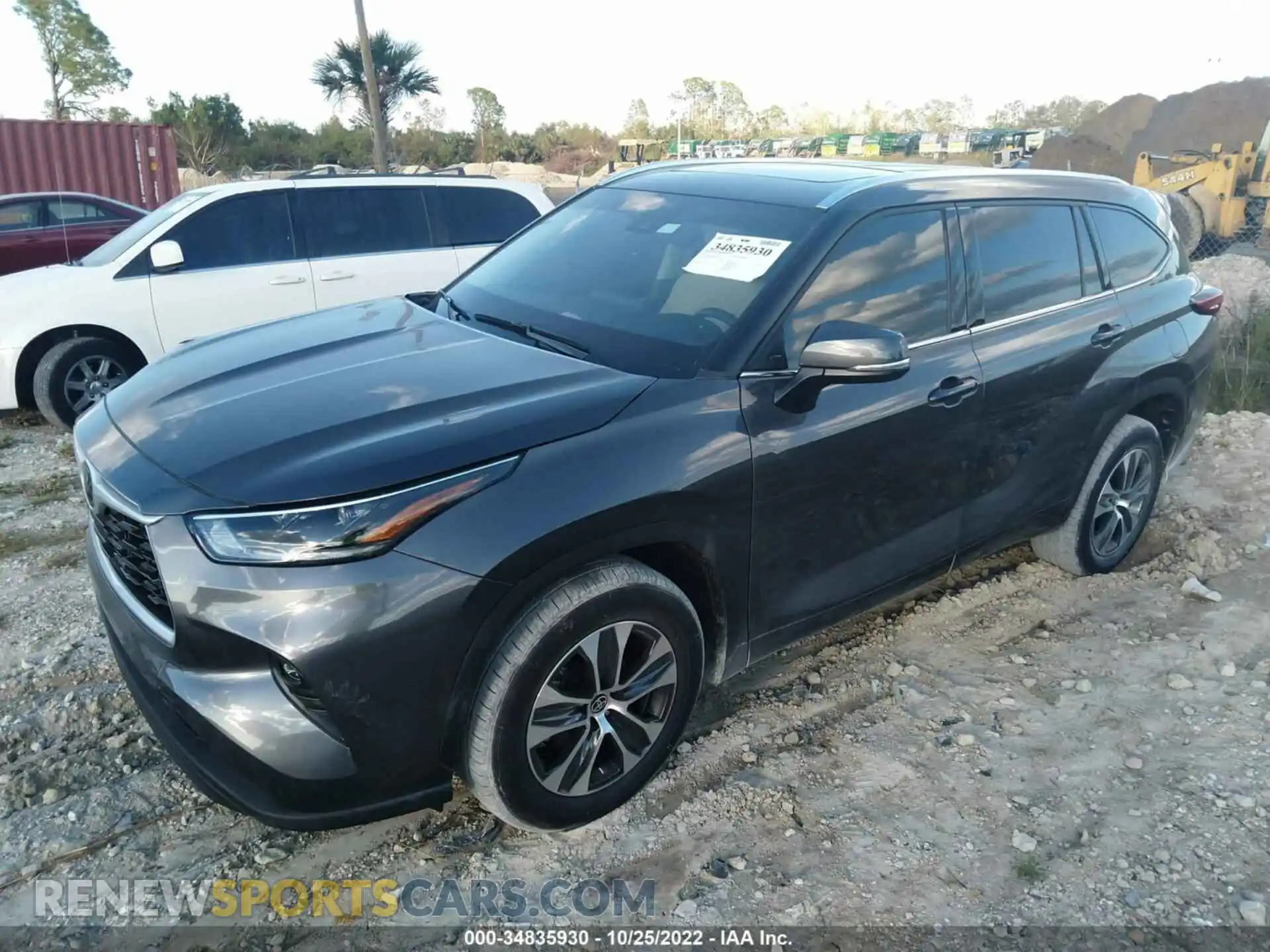 2 Фотография поврежденного автомобиля 5TDGZRAH2MS053038 TOYOTA HIGHLANDER 2021