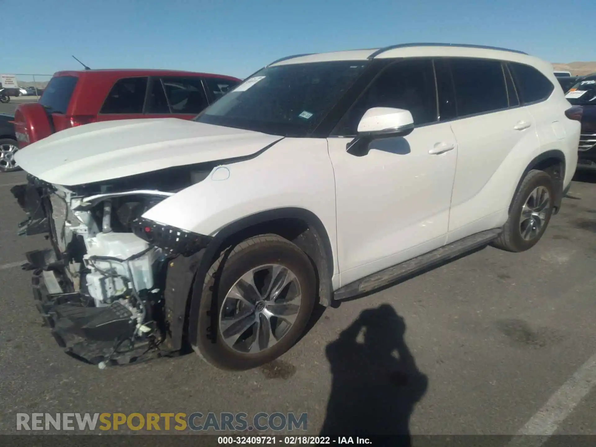 2 Photograph of a damaged car 5TDGZRAH2MS071152 TOYOTA HIGHLANDER 2021