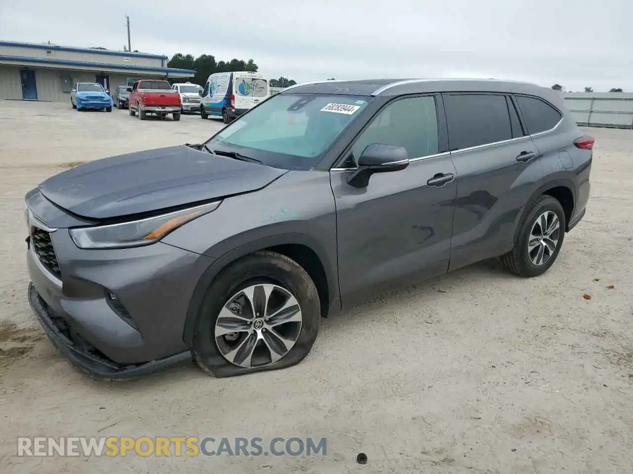 1 Photograph of a damaged car 5TDGZRAH2MS536027 TOYOTA HIGHLANDER 2021