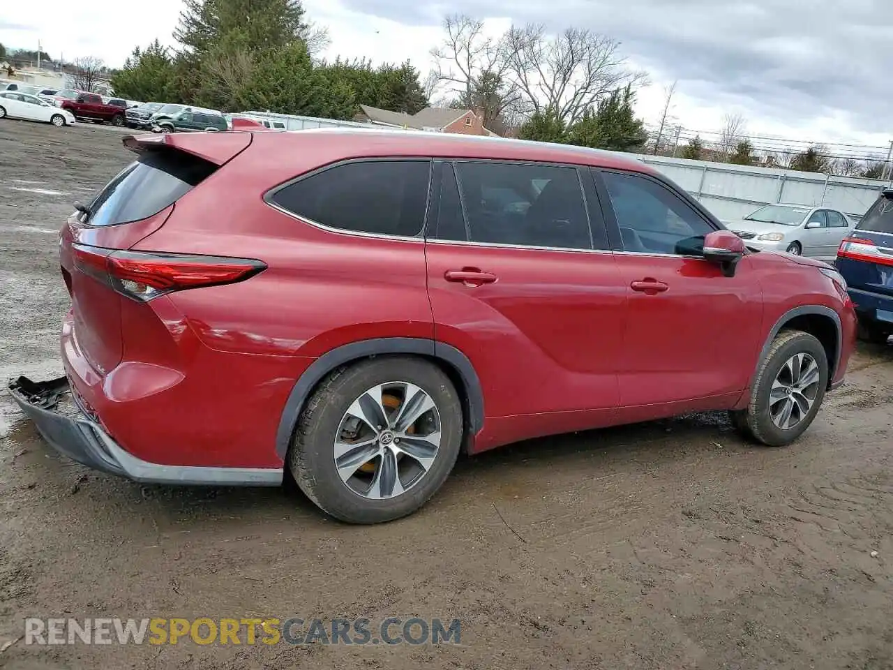 3 Photograph of a damaged car 5TDGZRAH3MS034904 TOYOTA HIGHLANDER 2021