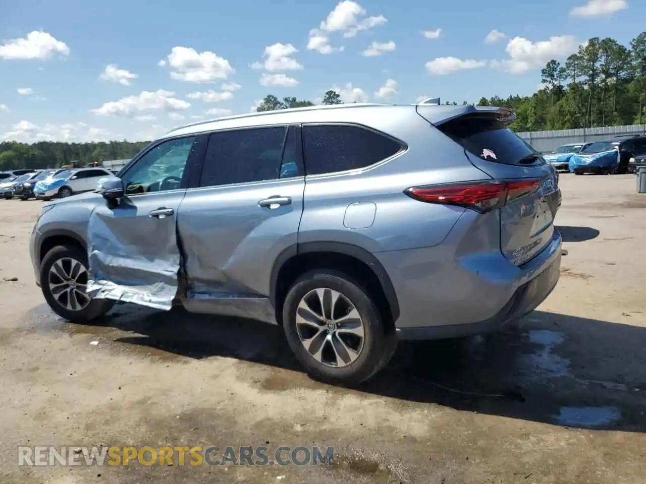 2 Photograph of a damaged car 5TDGZRAH3MS080667 TOYOTA HIGHLANDER 2021