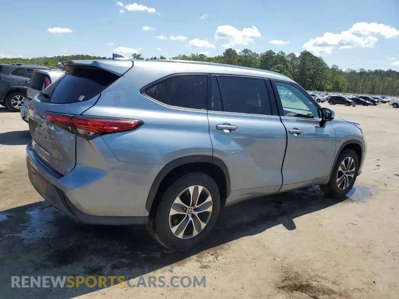 3 Photograph of a damaged car 5TDGZRAH3MS080667 TOYOTA HIGHLANDER 2021