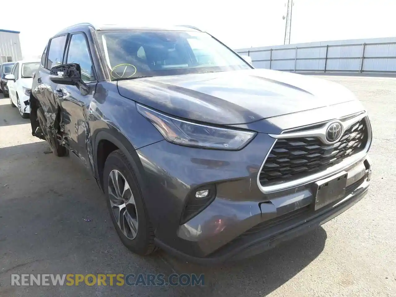 1 fotografías del automóvil dañado 5TDGZRAH3MS516434 TOYOTA HIGHLANDER 2021