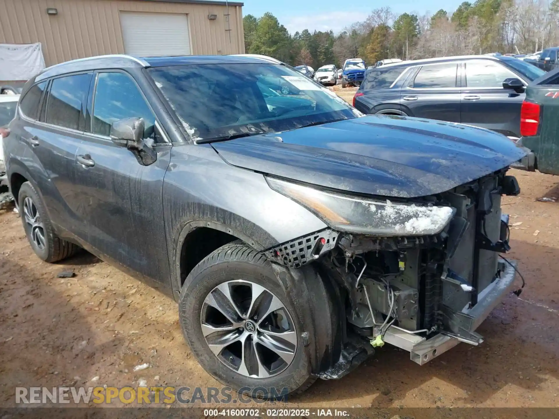 1 Photograph of a damaged car 5TDGZRAH3MS537395 TOYOTA HIGHLANDER 2021
