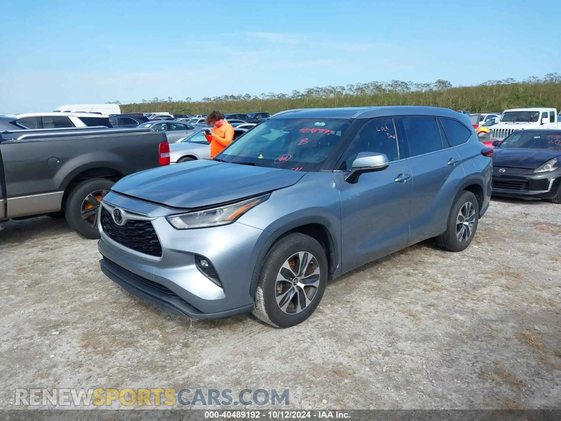 2 Photograph of a damaged car 5TDGZRAH4MS036323 TOYOTA HIGHLANDER 2021