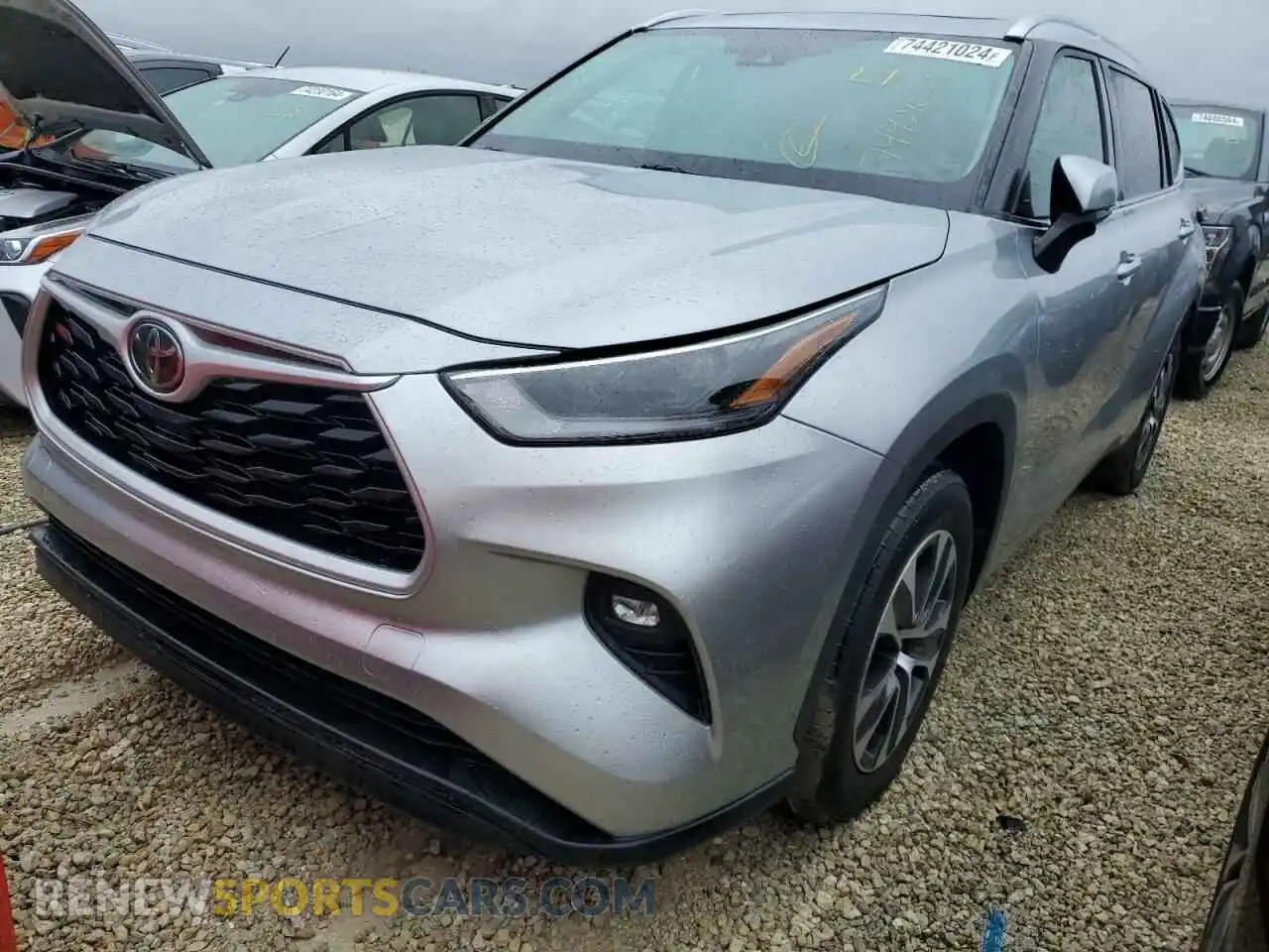 1 Photograph of a damaged car 5TDGZRAH4MS036550 TOYOTA HIGHLANDER 2021