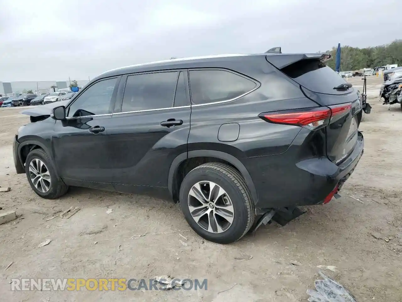 2 Photograph of a damaged car 5TDGZRAH4MS523053 TOYOTA HIGHLANDER 2021