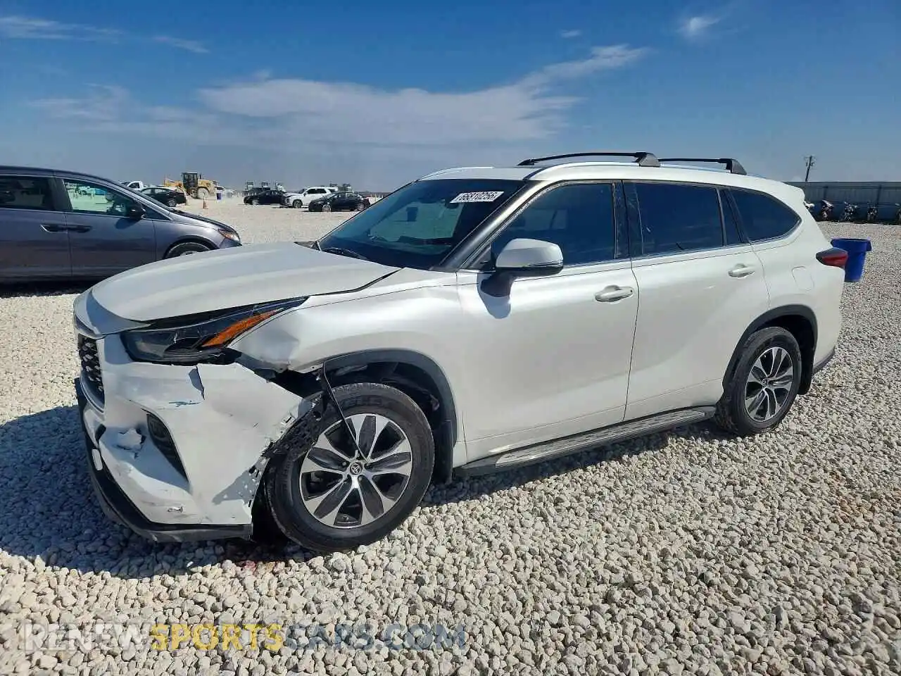 1 Photograph of a damaged car 5TDGZRAH4MS531220 TOYOTA HIGHLANDER 2021