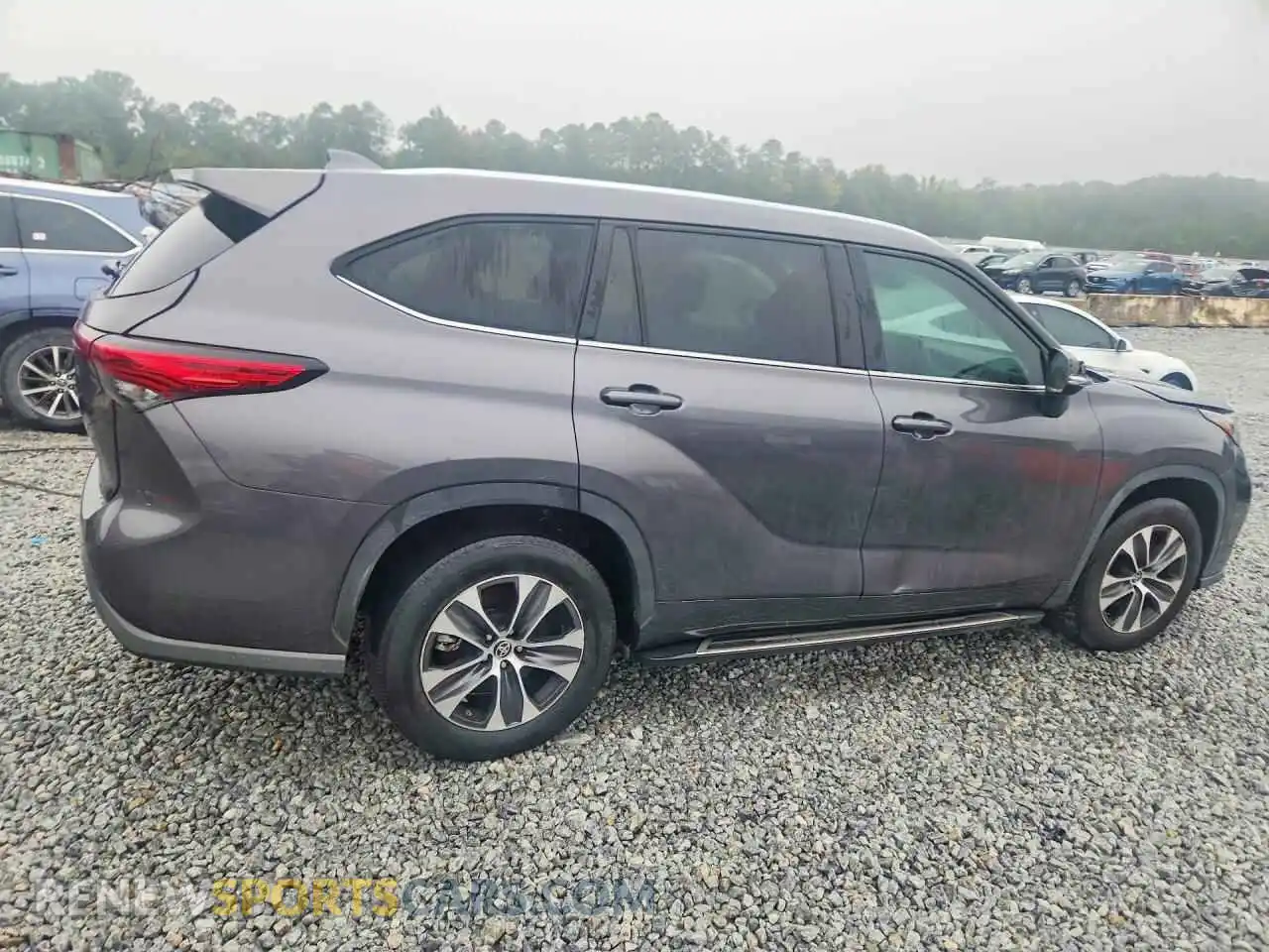 3 Фотография поврежденного автомобиля 5TDGZRAH4MS534618 TOYOTA HIGHLANDER 2021