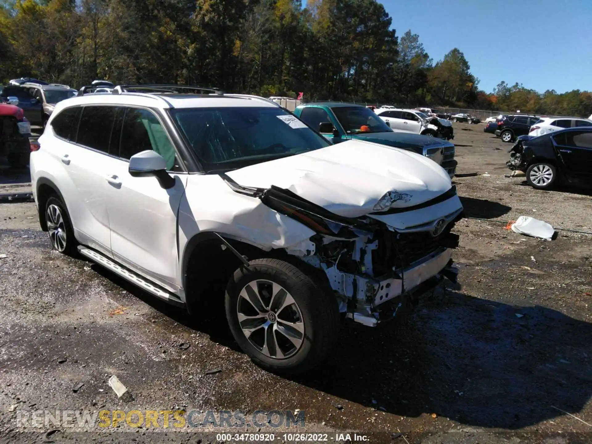 1 Фотография поврежденного автомобиля 5TDGZRAH5MS078774 TOYOTA HIGHLANDER 2021