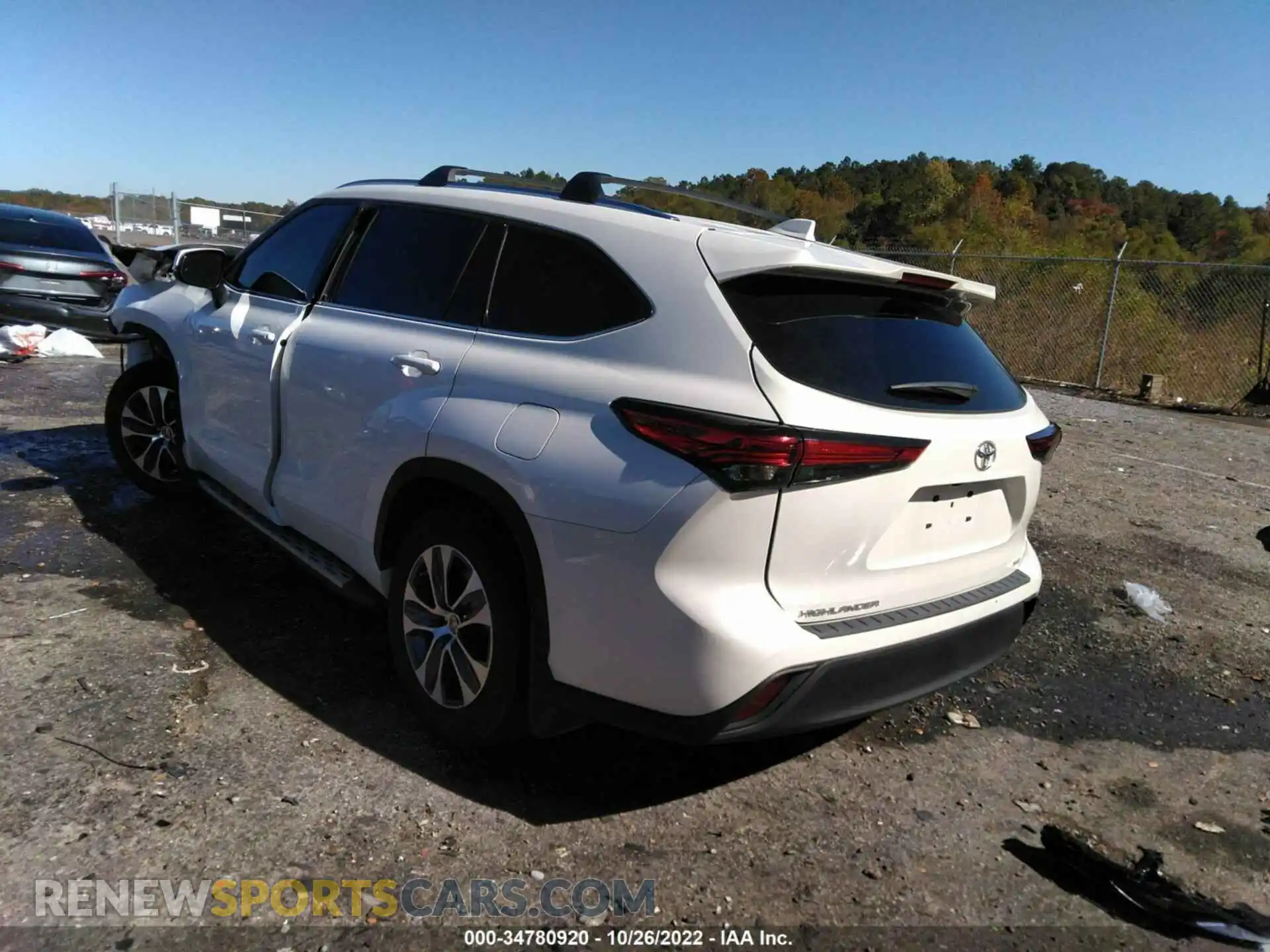 3 Фотография поврежденного автомобиля 5TDGZRAH5MS078774 TOYOTA HIGHLANDER 2021