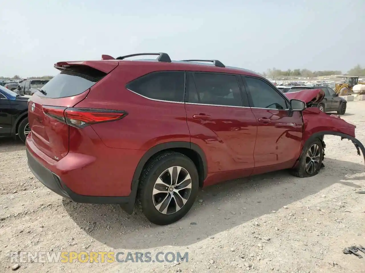 3 Photograph of a damaged car 5TDGZRAH5MS525569 TOYOTA HIGHLANDER 2021