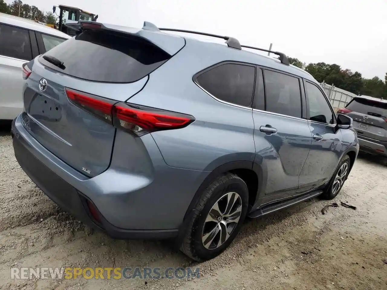 3 fotografías del automóvil dañado 5TDGZRAH6MS089301 TOYOTA HIGHLANDER 2021