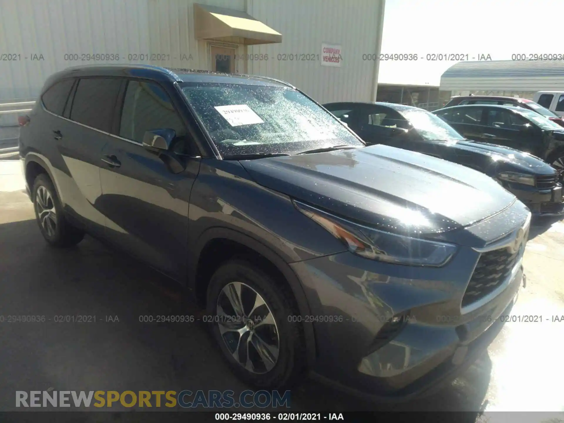 1 Photograph of a damaged car 5TDGZRAH6MS515889 TOYOTA HIGHLANDER 2021