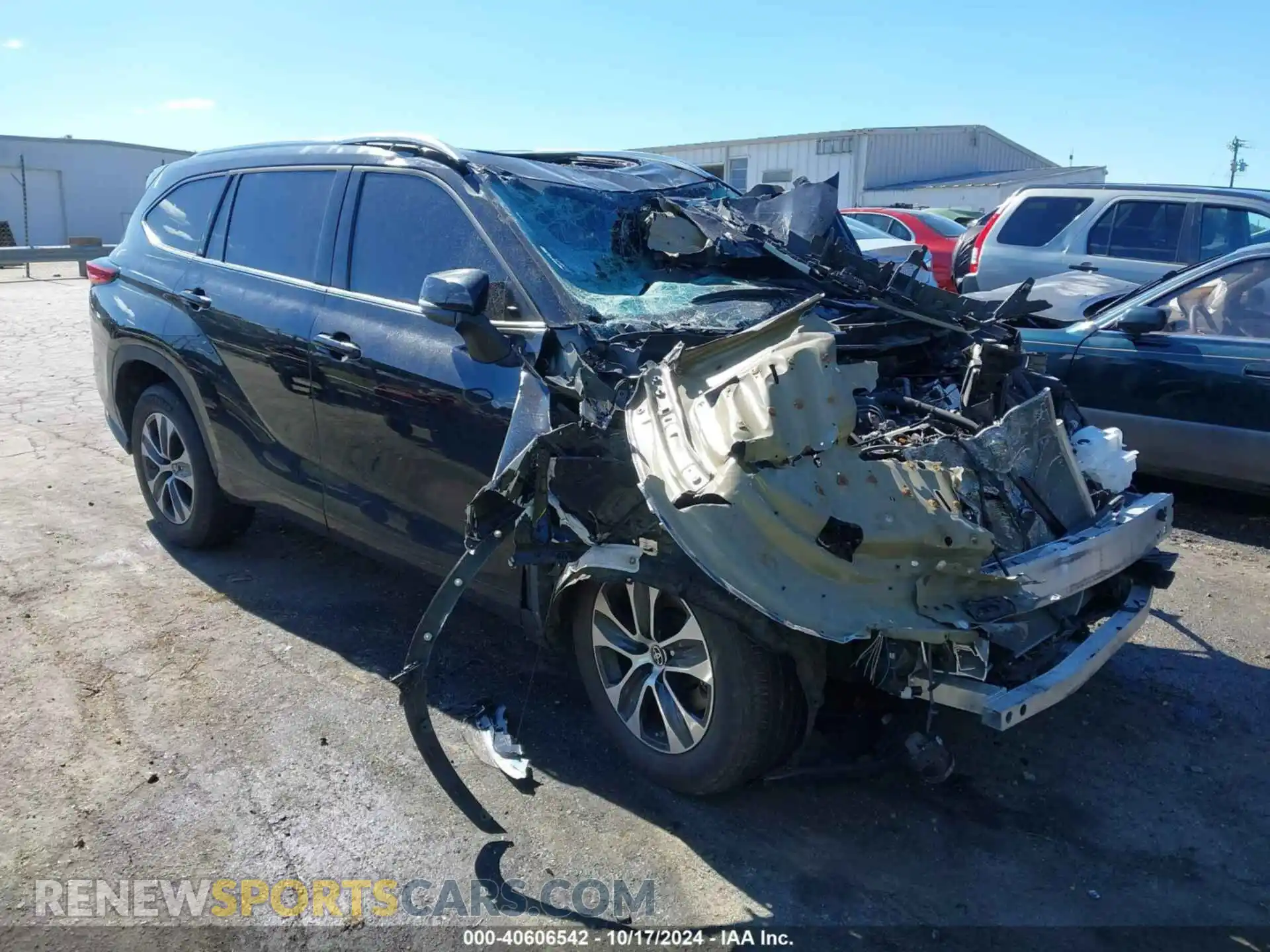 1 Photograph of a damaged car 5TDGZRAH6MS536113 TOYOTA HIGHLANDER 2021