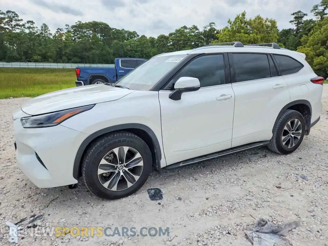 1 Photograph of a damaged car 5TDGZRAH7MS059188 TOYOTA HIGHLANDER 2021