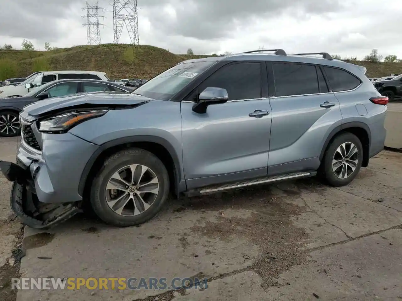 1 Фотография поврежденного автомобиля 5TDGZRAH7MS077254 TOYOTA HIGHLANDER 2021