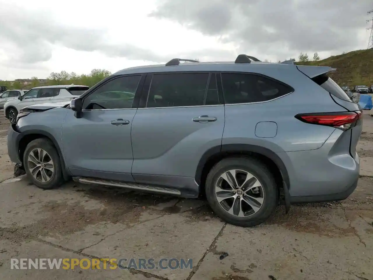 2 Фотография поврежденного автомобиля 5TDGZRAH7MS077254 TOYOTA HIGHLANDER 2021