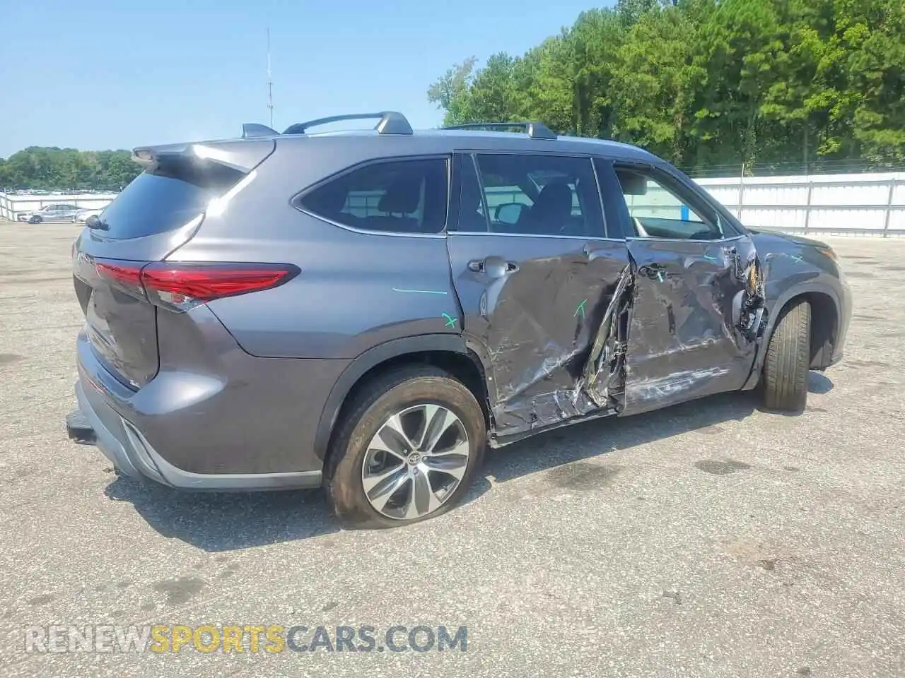 3 Photograph of a damaged car 5TDGZRAH7MS520714 TOYOTA HIGHLANDER 2021