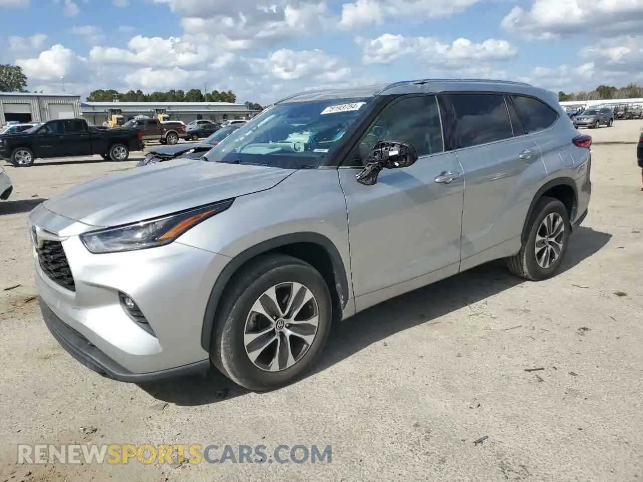 1 Photograph of a damaged car 5TDGZRAH8MS034980 TOYOTA HIGHLANDER 2021