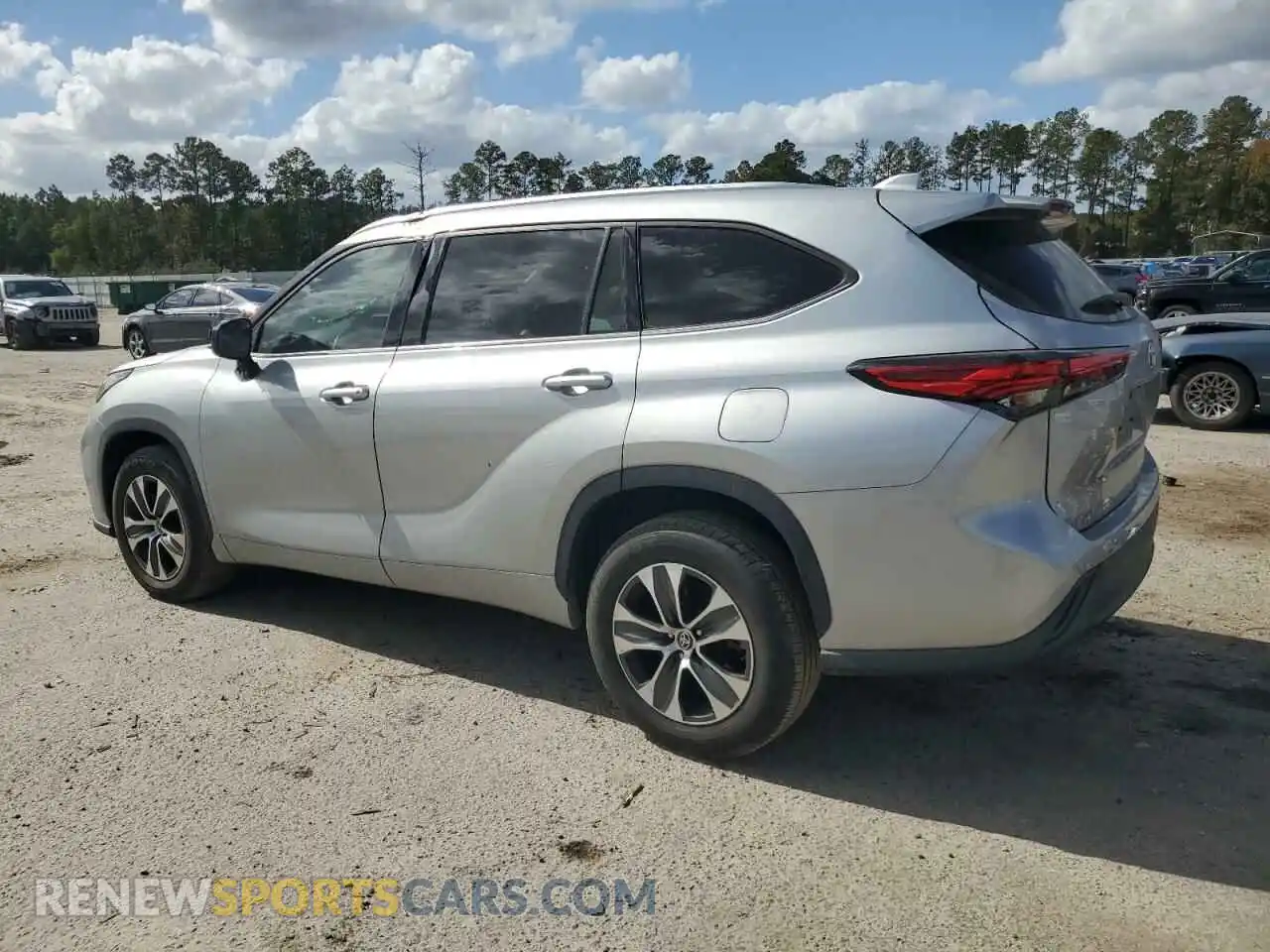 2 Photograph of a damaged car 5TDGZRAH8MS034980 TOYOTA HIGHLANDER 2021