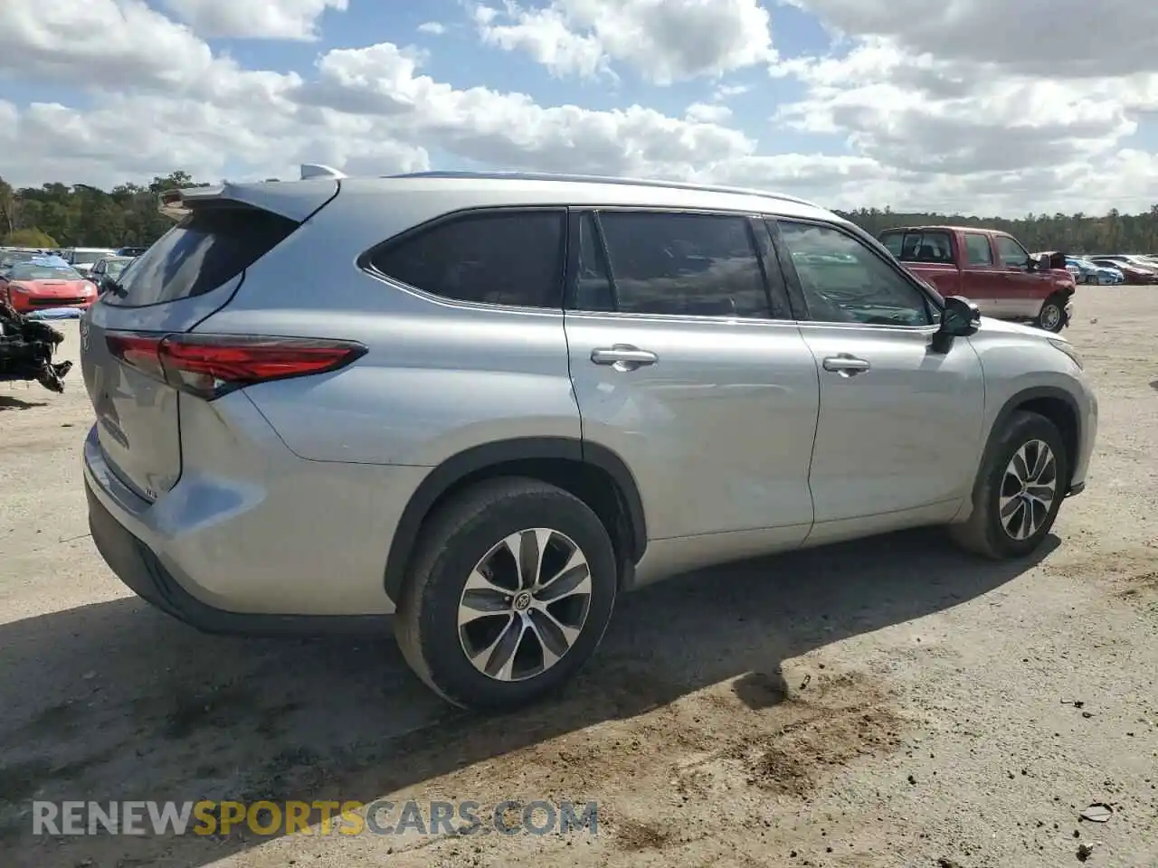 3 Photograph of a damaged car 5TDGZRAH8MS034980 TOYOTA HIGHLANDER 2021