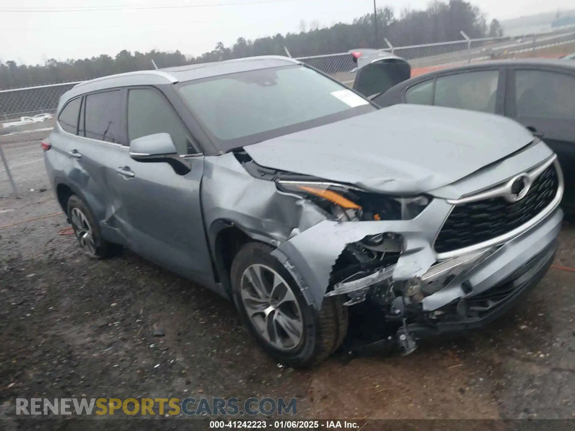 1 Photograph of a damaged car 5TDGZRAH8MS050919 TOYOTA HIGHLANDER 2021