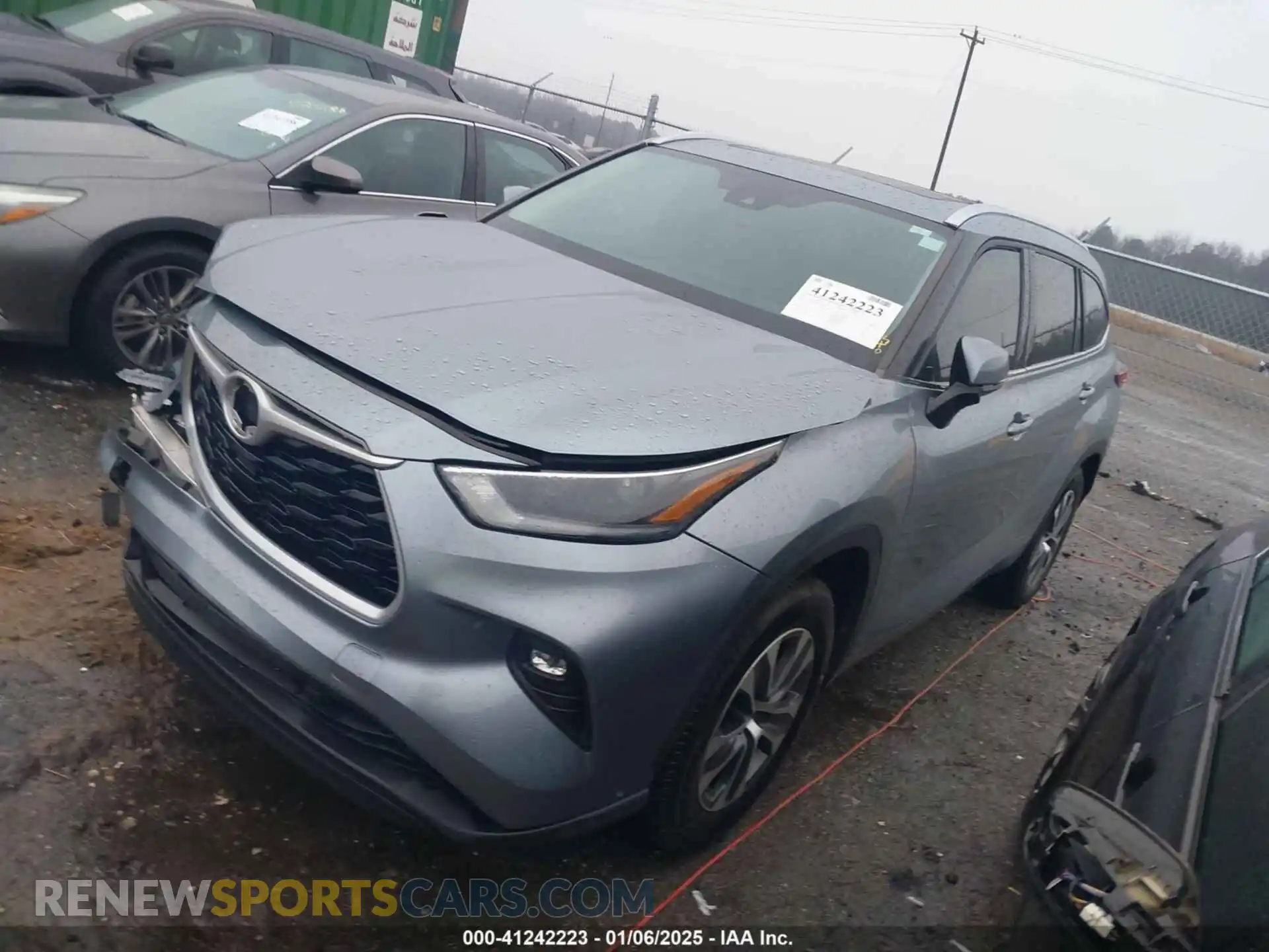 2 Photograph of a damaged car 5TDGZRAH8MS050919 TOYOTA HIGHLANDER 2021