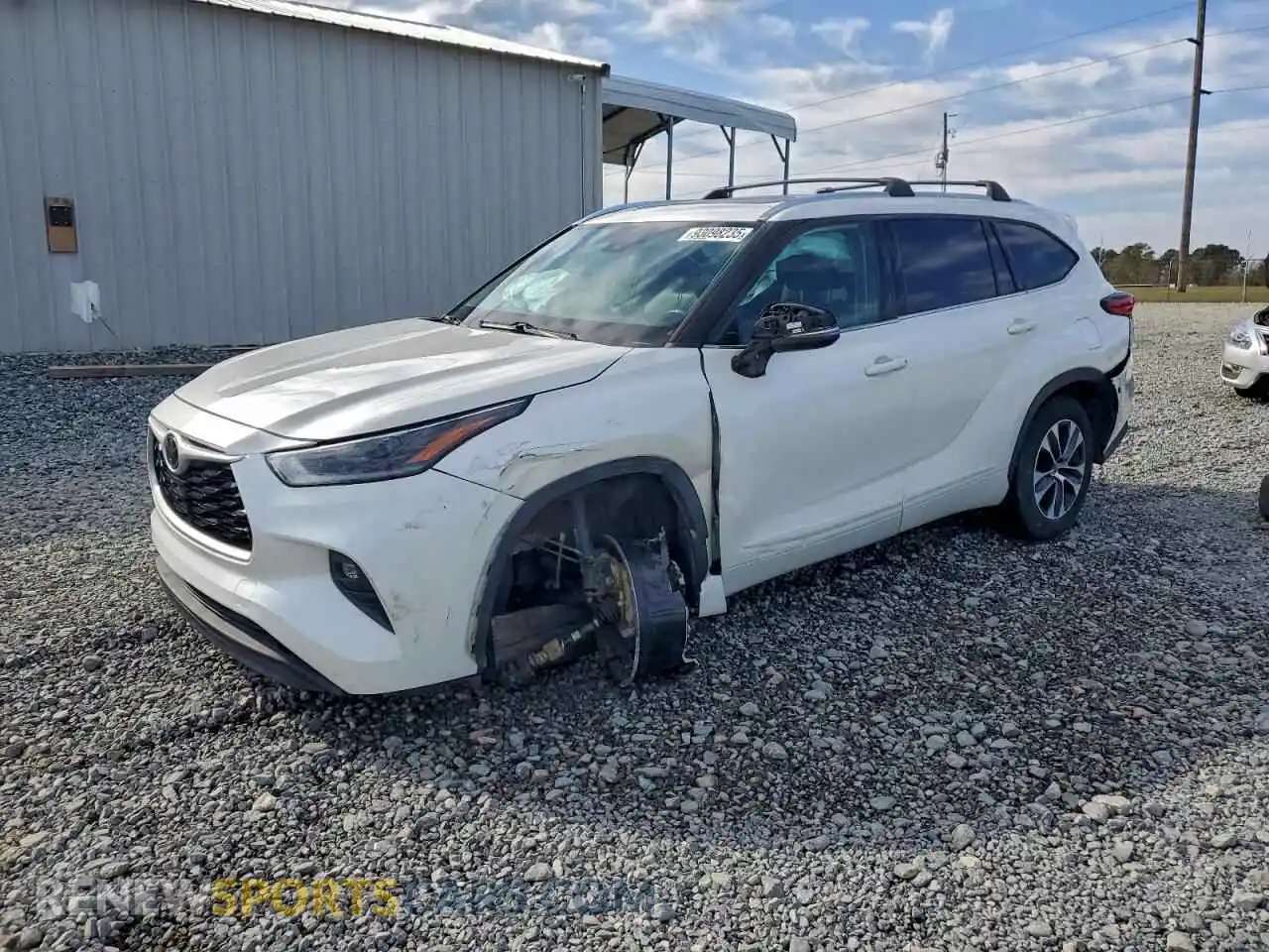 1 Фотография поврежденного автомобиля 5TDGZRAH8MS052055 TOYOTA HIGHLANDER 2021