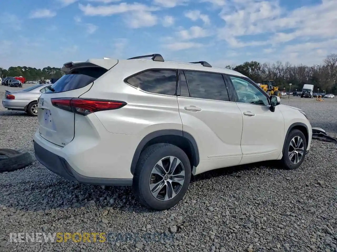 3 Фотография поврежденного автомобиля 5TDGZRAH8MS052055 TOYOTA HIGHLANDER 2021