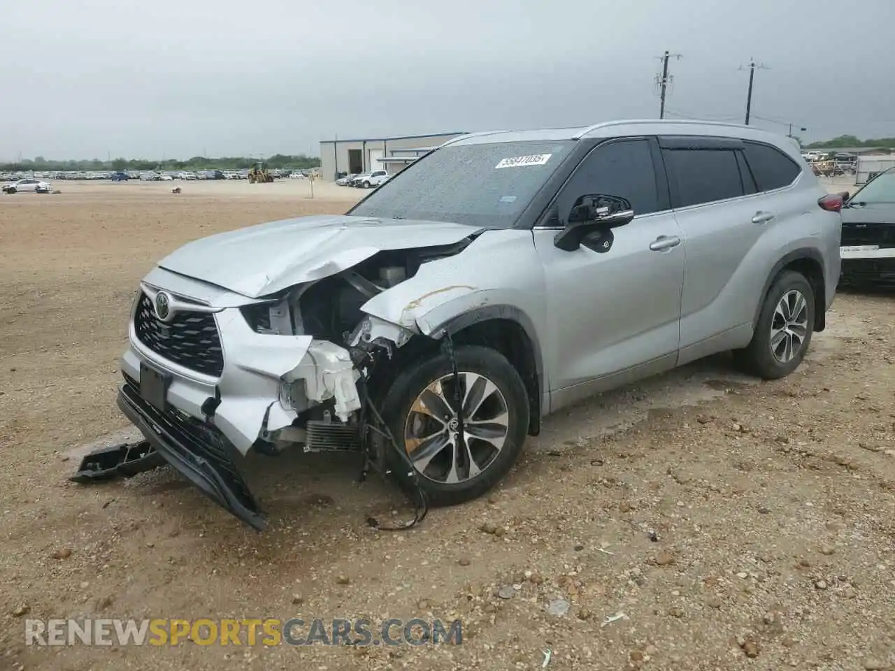 1 Photograph of a damaged car 5TDGZRAH9MS031523 TOYOTA HIGHLANDER 2021