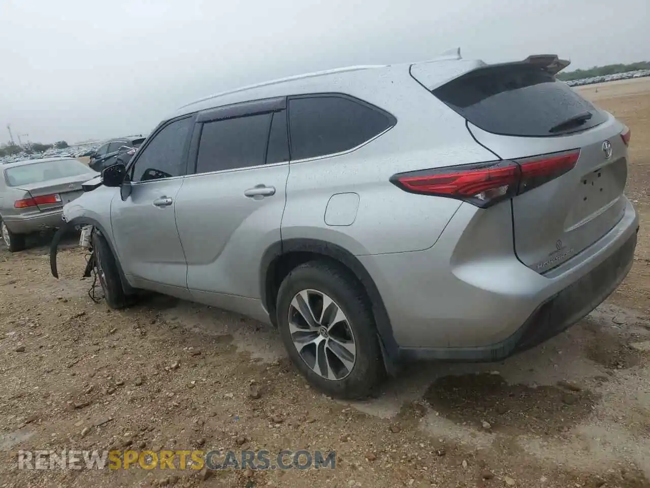 2 Photograph of a damaged car 5TDGZRAH9MS031523 TOYOTA HIGHLANDER 2021