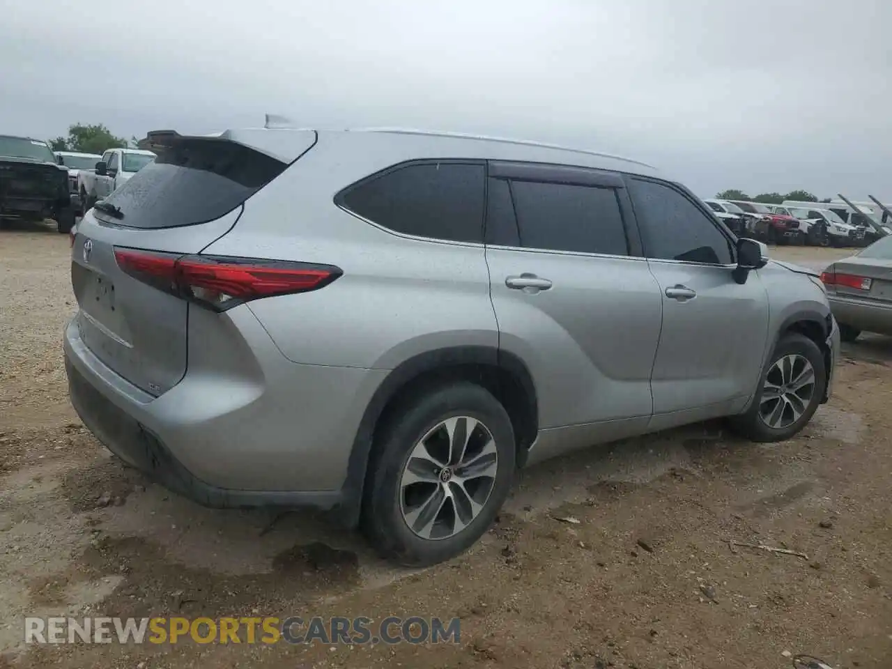 3 Photograph of a damaged car 5TDGZRAH9MS031523 TOYOTA HIGHLANDER 2021