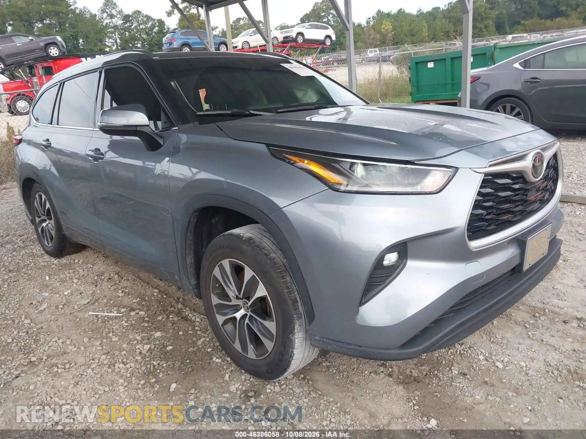 1 fotografías del automóvil dañado 5TDGZRAH9MS033773 TOYOTA HIGHLANDER 2021