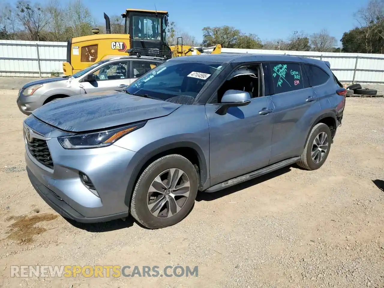 1 Photograph of a damaged car 5TDGZRAH9MS080656 TOYOTA HIGHLANDER 2021