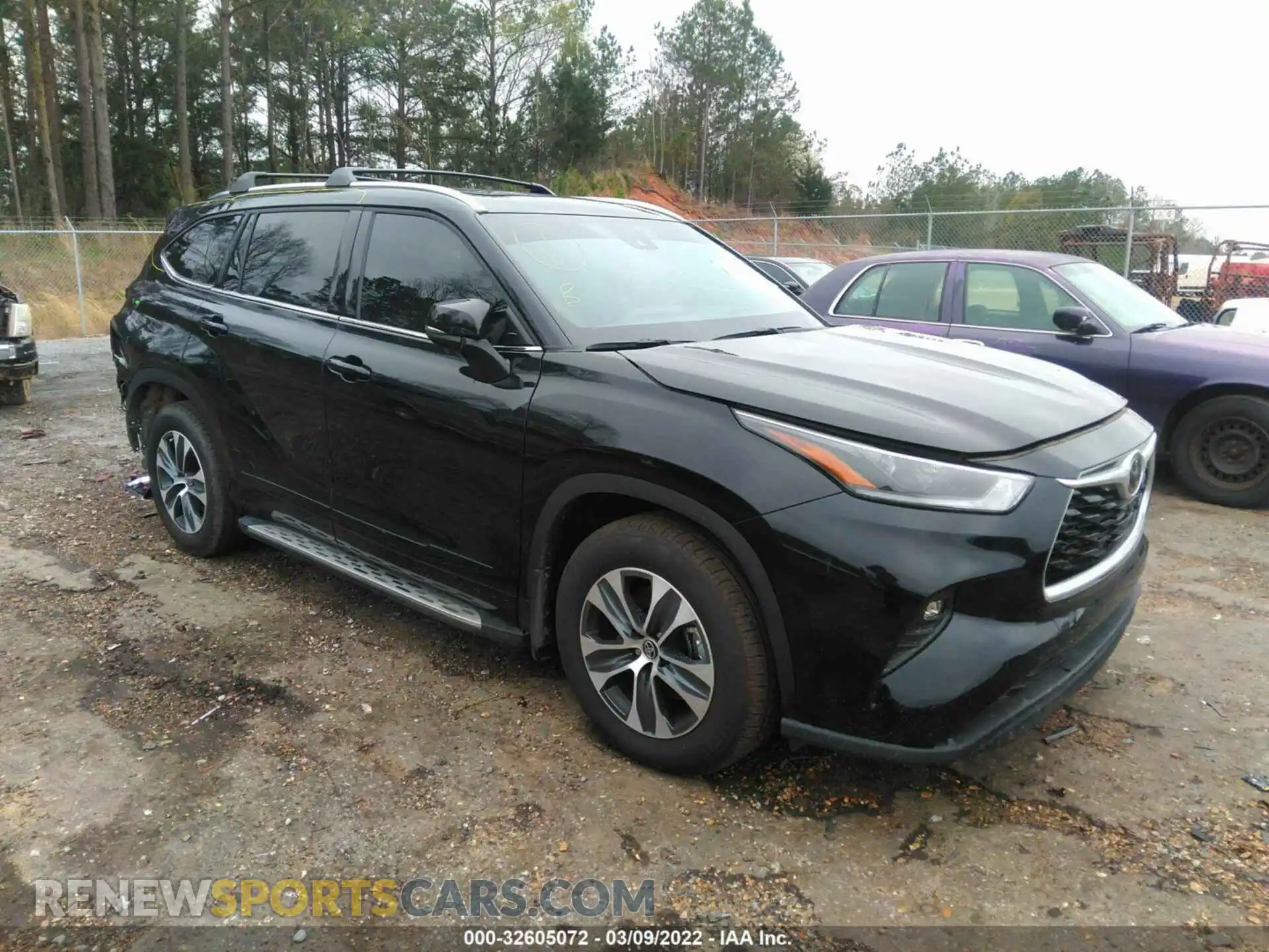1 Photograph of a damaged car 5TDGZRAH9MS086313 TOYOTA HIGHLANDER 2021