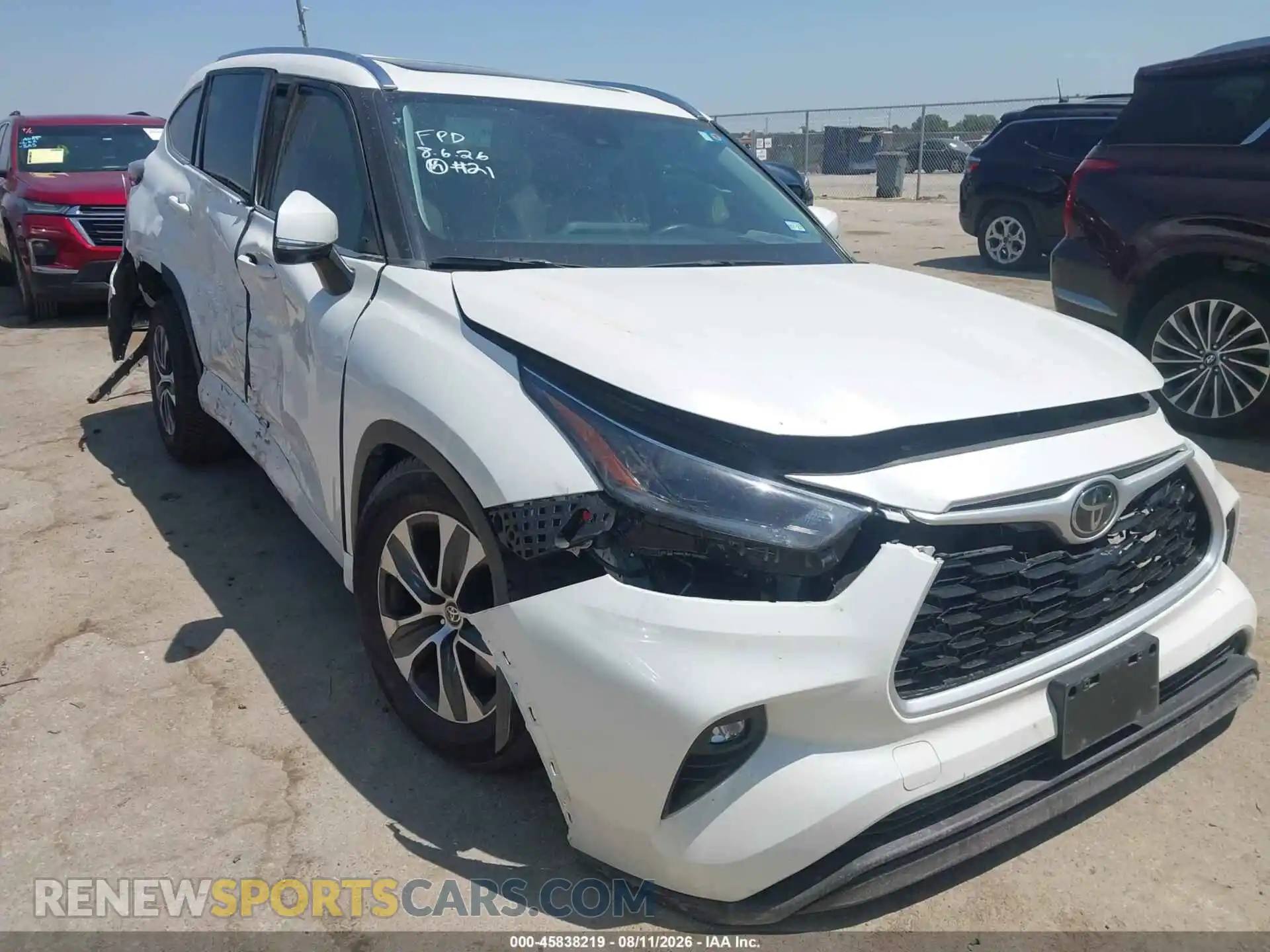 1 Фотография поврежденного автомобиля 5TDGZRAH9MS533979 TOYOTA HIGHLANDER 2021