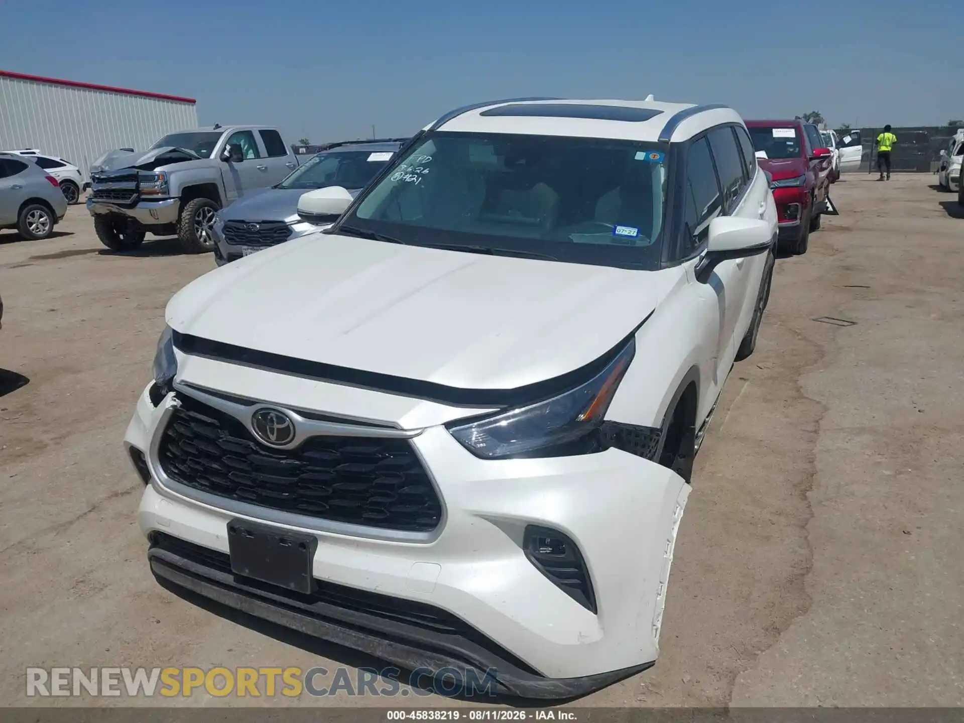 2 Фотография поврежденного автомобиля 5TDGZRAH9MS533979 TOYOTA HIGHLANDER 2021