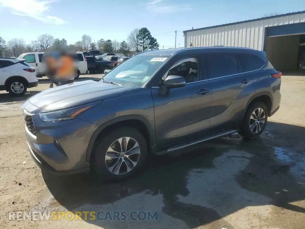 1 Photograph of a damaged car 5TDGZRAH9MS535344 TOYOTA HIGHLANDER 2021