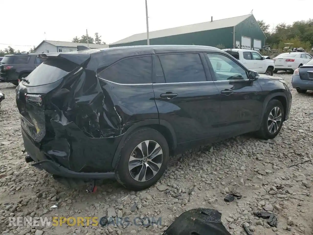 3 Фотография поврежденного автомобиля 5TDGZRAHXMS041350 TOYOTA HIGHLANDER 2021
