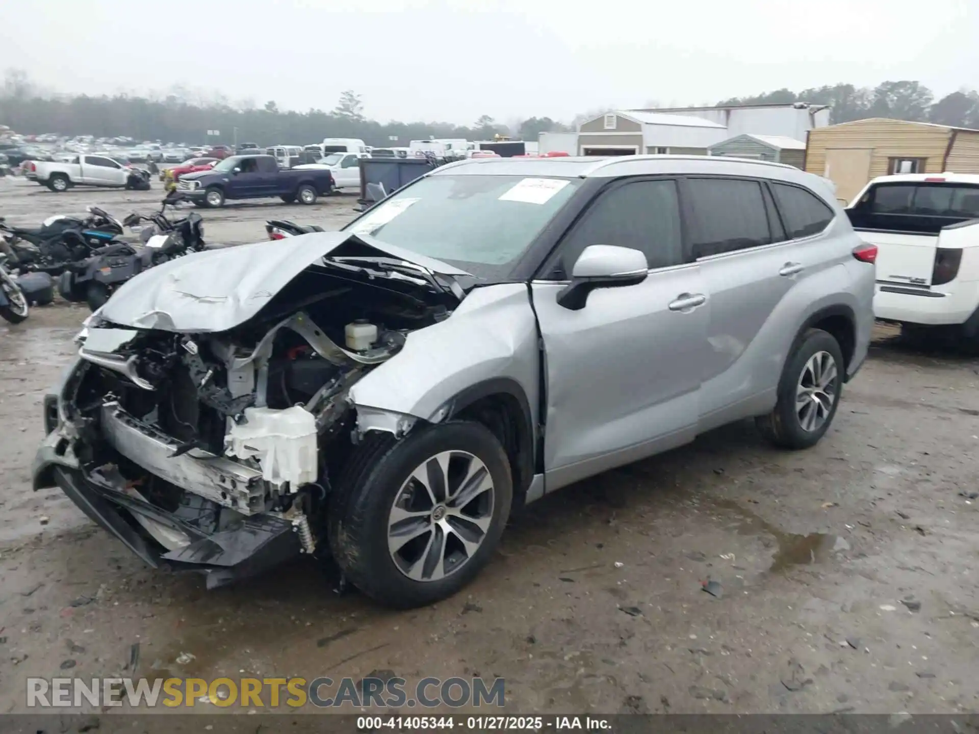 2 Photograph of a damaged car 5TDGZRAHXMS048881 TOYOTA HIGHLANDER 2021
