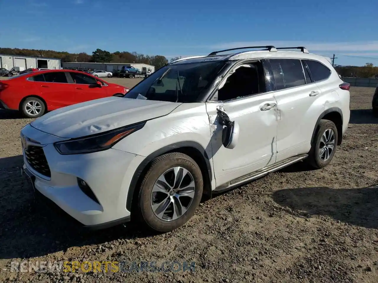 1 Photograph of a damaged car 5TDGZRAHXMS056933 TOYOTA HIGHLANDER 2021